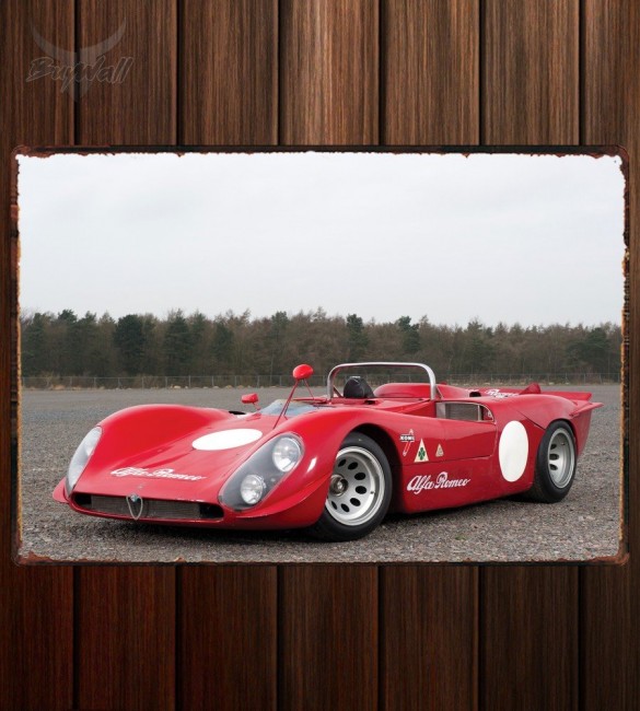 Металлическая табличка Alfa Romeo Tipo 33 3 Sebring Металлическая табличка Alfa Romeo Tipo 33 3 Sebring